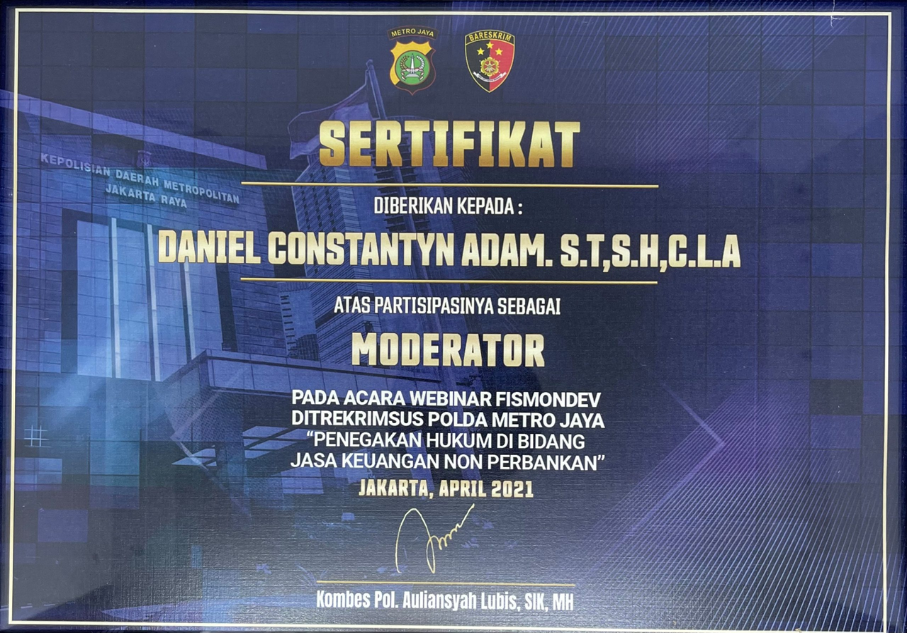Moderator at Polda Metro Jaya Webinar